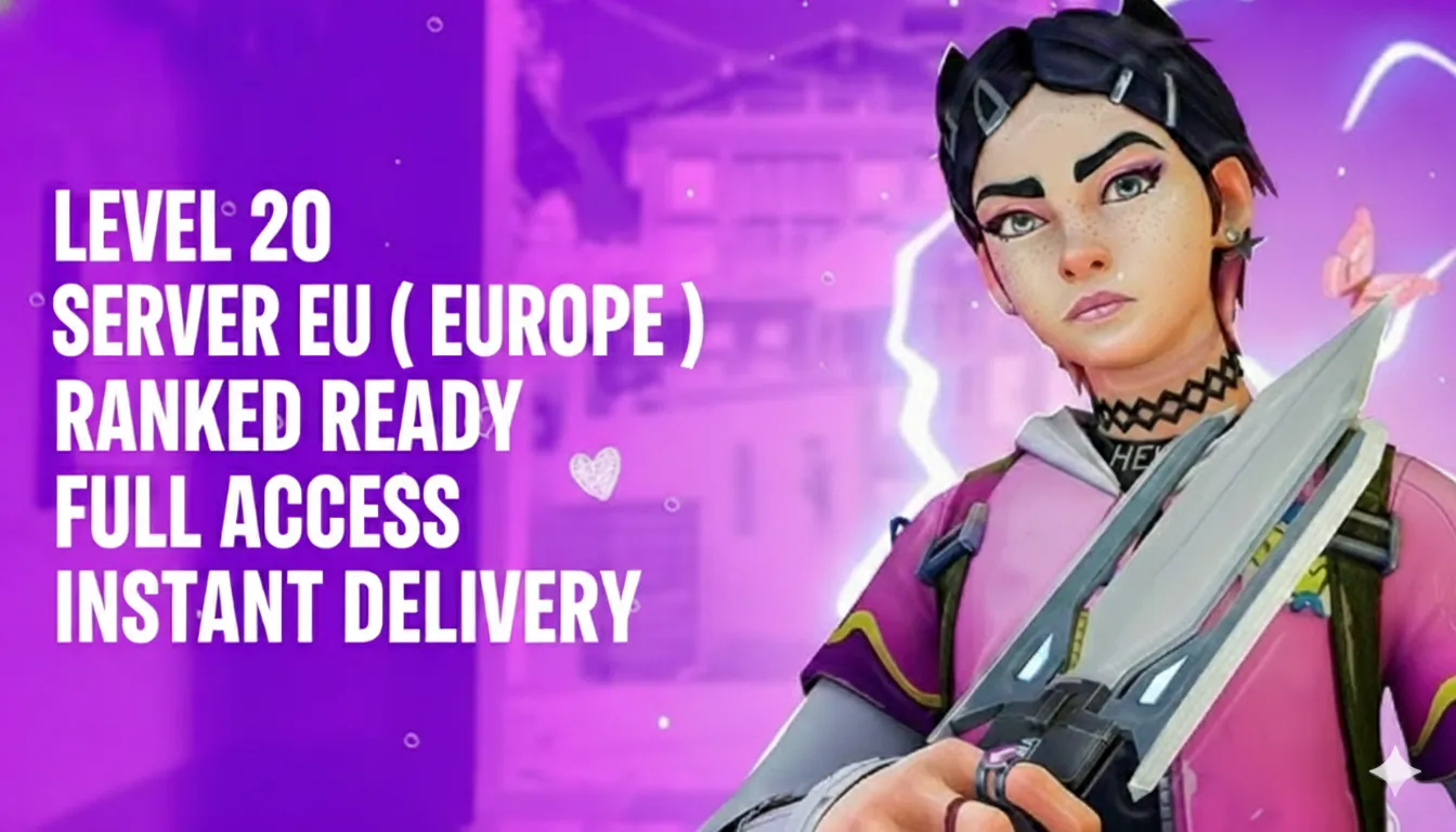 EU Server 🌍 Level 20 🛡️ Ranked Ready 🏅 5 Agents 👤 Hand Crafted ✨ Full Access 🔑 Instant & Fast Delivery 🚀