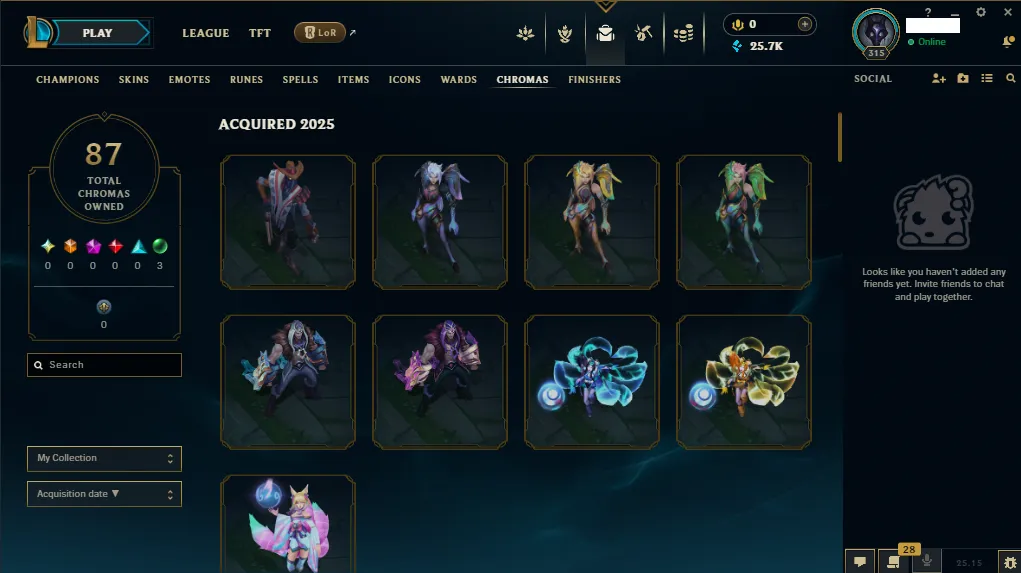 🏆 EUW New Season⌛ Platiunm 2 🚀  level 315  💯 110 Champ +68 (Loot 32) SKIN 🏆 Recovery Info ✅ 