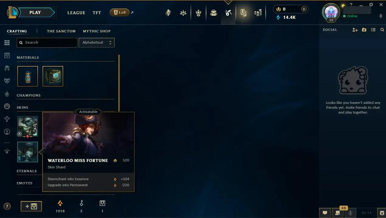 🌍EUW🛡️Handlevel ✨WR: 88%🔥Max LP Gains ⚡Gold IV (66 LP)♾️Lifetime Ownership📧Full Email Access