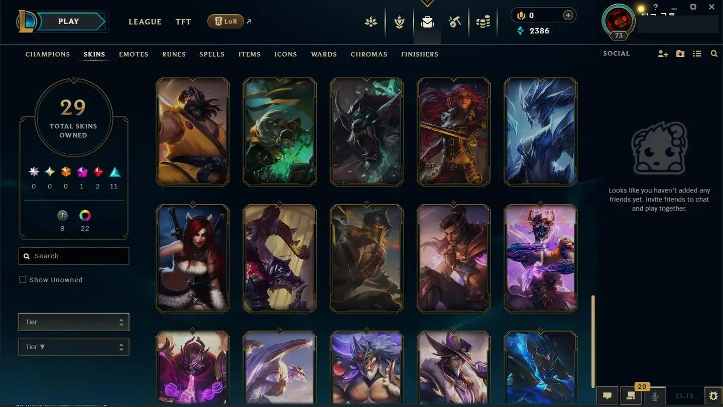🌍 EUW ⚡ Diamond IV ✨ 67Champs + 29Skins 🔥 High Quality Riot Account ♾️ Lifetime Ownership 📧 Full Email Access #X443