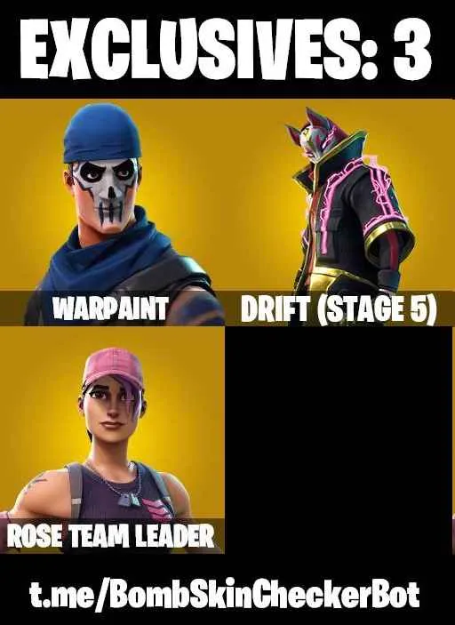 ️7 SKINS ️OG STW ️LYNX ️ZENITH ️DRIFT MAXED ️SGT.WINTER ️HUNTRESS ️TAKE