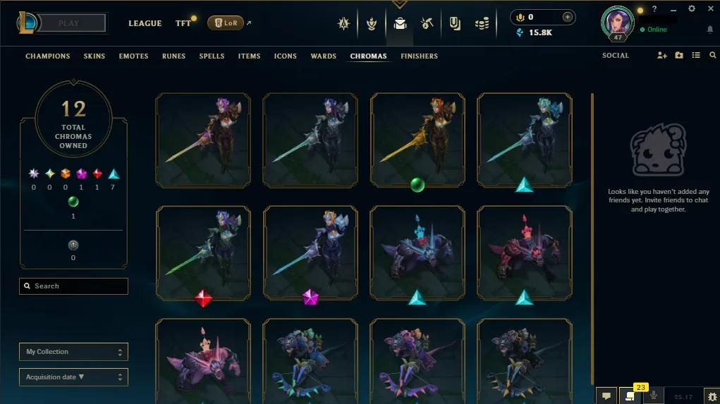 🇪🇺 EUW ✅💎Diamond IV ⸱ 59% wr 👑Champions: 52 🔵15K BE 🤩 Skins:10 ⚡ LV: 47 ♾️ Lifetime Ownership 📧 Full Email Access 👑 High Quality Riot Account #0512