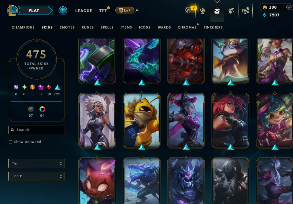 👑(EUW) SILVER III(100% WR, SUPER HIGH ELO) 🚀475 SKIN