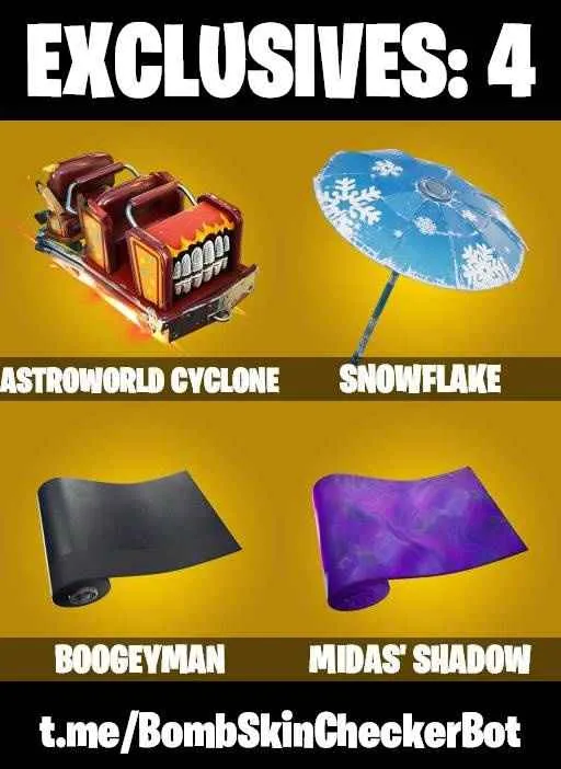 ❤️69 SKINS❤️GHOUL TROOPER❤️MANDALORIAN❤️PREDATOR❤️ONESIE(MAX)❤️HOPE❤️PEELY❤️WOLVERINE❤️MYSTIQUE❤️LYNX(STAGE 4)❤️ANARCHY AGENT❤️BRACER❤️RUNWAY RACER❤️SNOWFLAKE❤️ASTROWORLD CYCLONE❤️PEPPERMINT PICK❤️TAKE THE ELF❤️CAN PLAY ON PSN❤️XBOX❤️PC❤️NINTENDO❤️MOBILE❤️