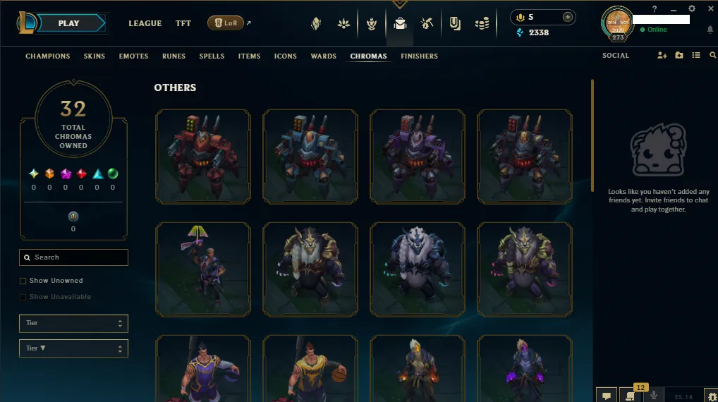 🏆 EUNE New Season⌛ Silver 2 🚀  level 273⌛166 Champ +113 (Loot 44) SKIN 🏆 Recovery Info ✅ 