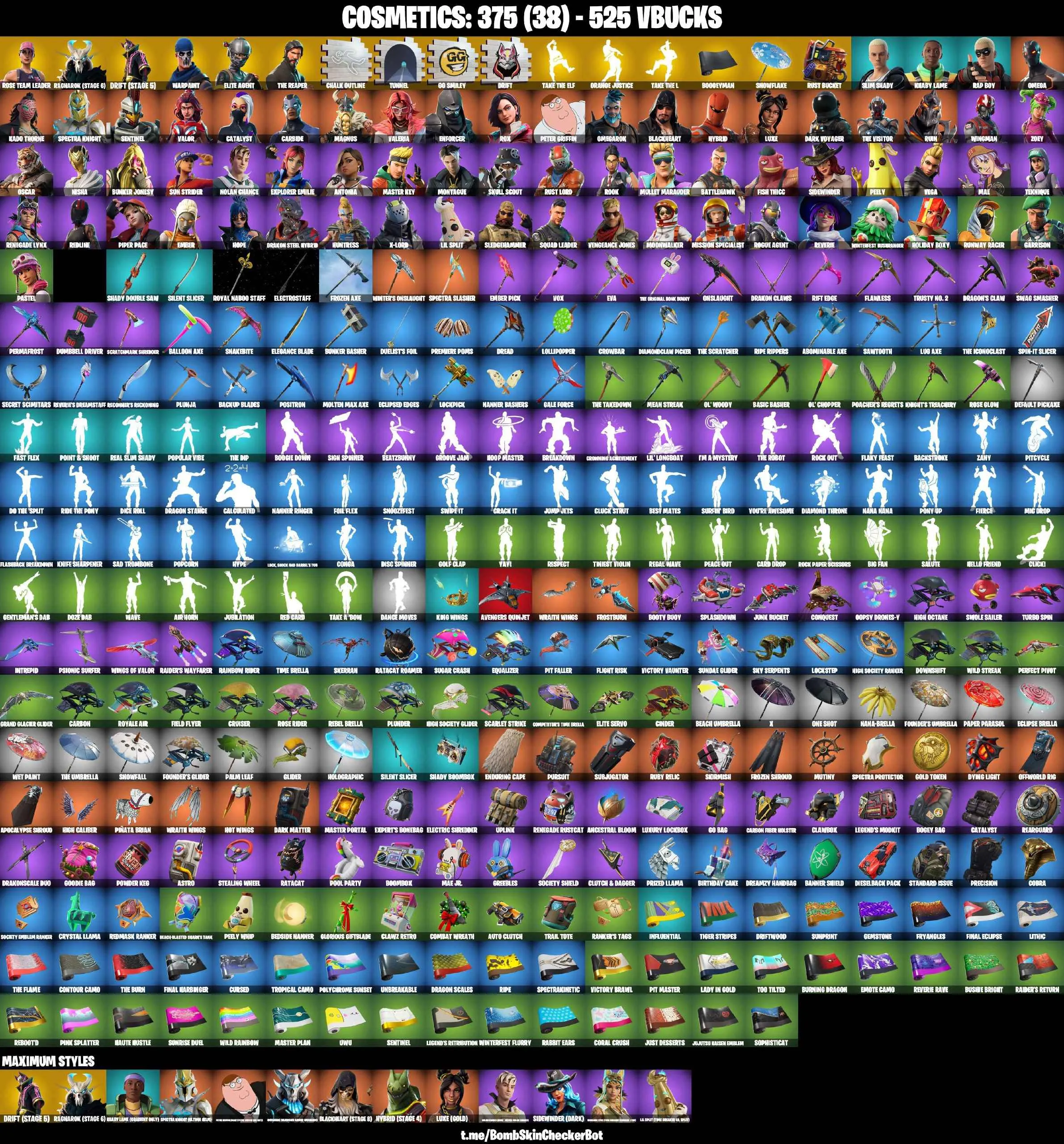 ❤️72 SKINS❤️TAKE THE L❤️THE REAPER❤️ELITE AGENT❤️OG STW❤️OMEGA❤️ORANGE JUSTICE❤️ZOEY❤️ROOK❤️REVERIE❤️HOPE❤️DRIFT(STAGE 5)❤️RAGNAROK(STAGE 6)❤️PEELY❤️SNOWFLAKE❤️RUST BUCKET❤️CAN PLAY ON PSN❤️XBOX❤️PC❤️NINTENDO❤️MOBILE❤️525 VBUCKS❤️FULL EMAIL ACCESS❤️