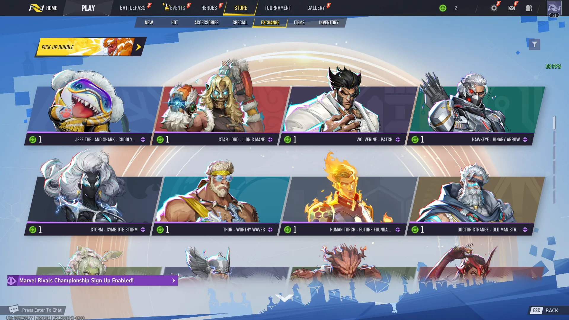 🏆 Marvel Rivels-Steam🌏 Rank: Platinum 3  🏆  Level: Level 21+ 🔥 Units+1700 🎨+2 Skins  🎮 season 5 🚀 instant Delivrey