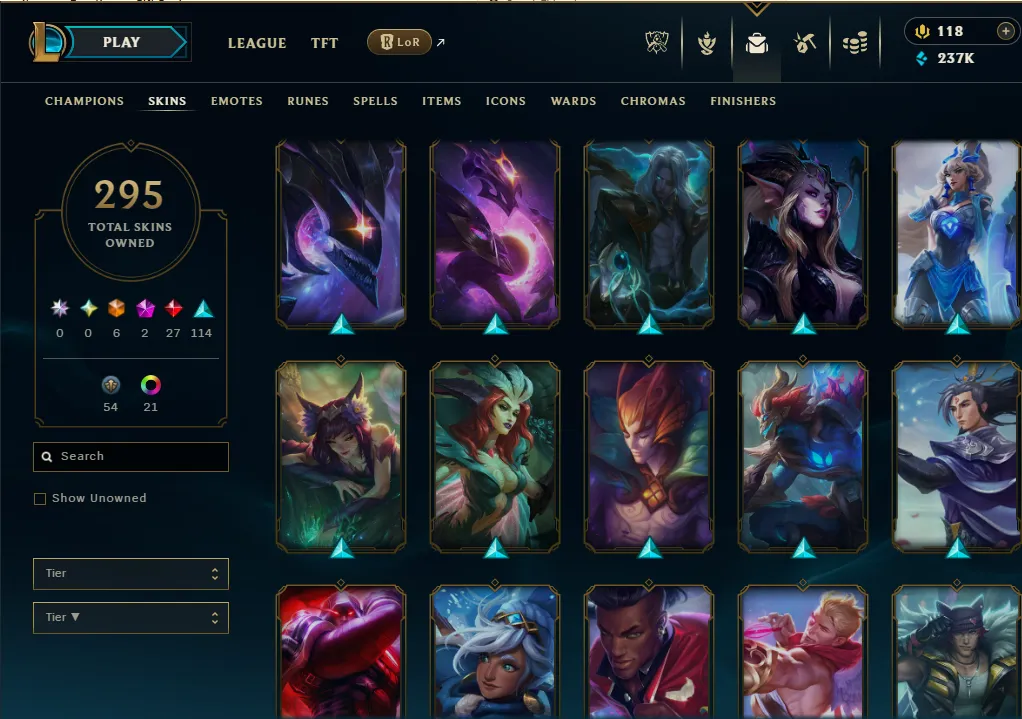 👑(EUW) SILVER III (100% WR, VERY HIGH ELO) 🚀295 SKIN