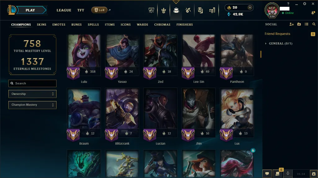 🌎EUNE🏆New Season S15 🎨 Skins +280 🏆Bronze 3 -Platinum 4 Flex ✅HandMade ✅Full Champions⭐ LVL 536 ✅ Full Recovery Info 🚀instant delivery