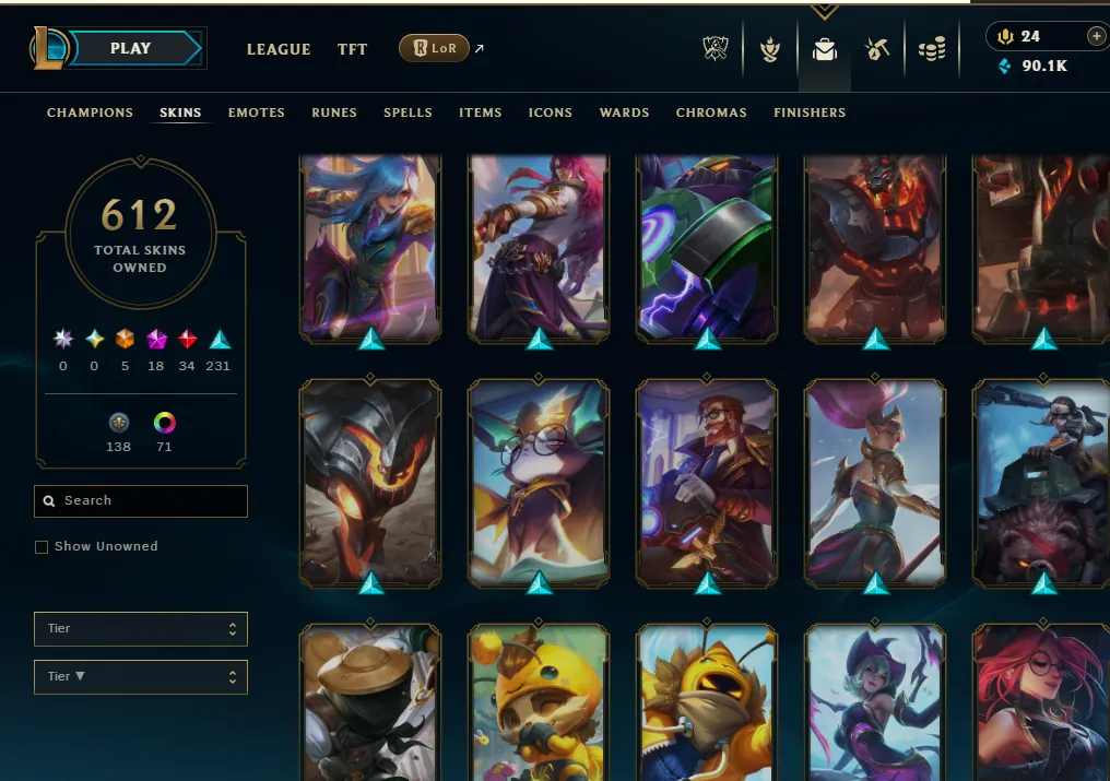 👑(EUW) PLATINUM III 51LP (SUPER HIGH ELO) 🚀612 SKIN