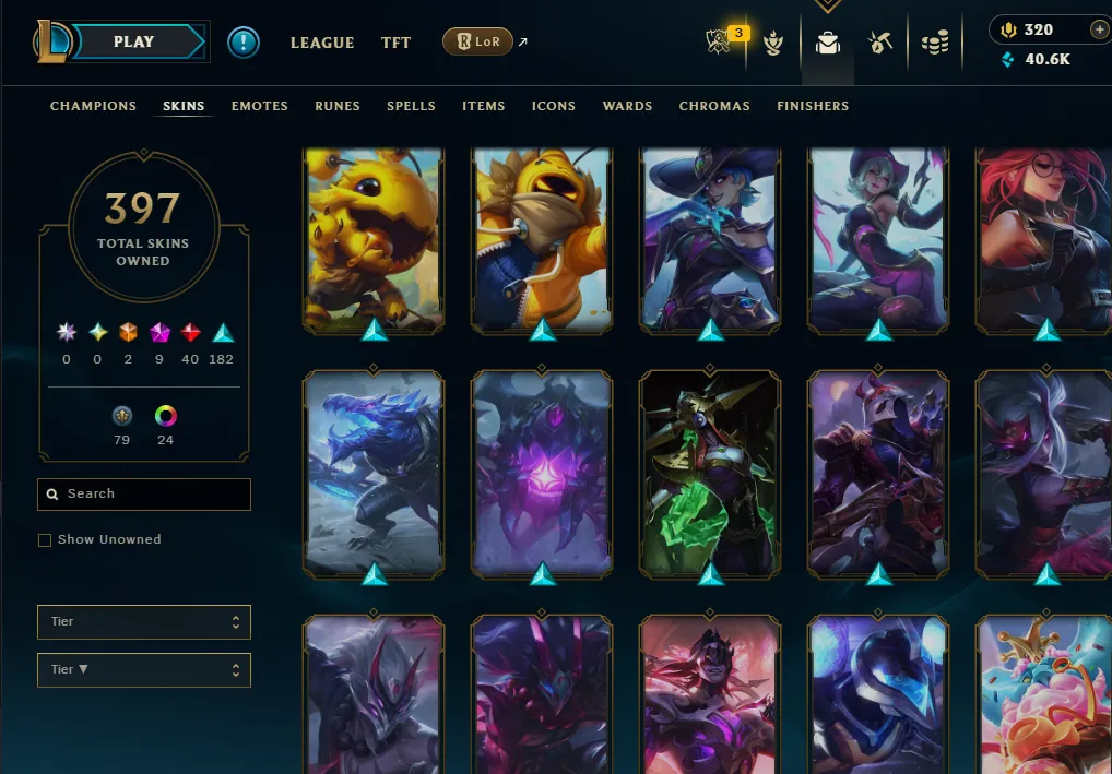 👑(EUW) UNRANKED ( HIGH ELO ) 🚀397 SKIN