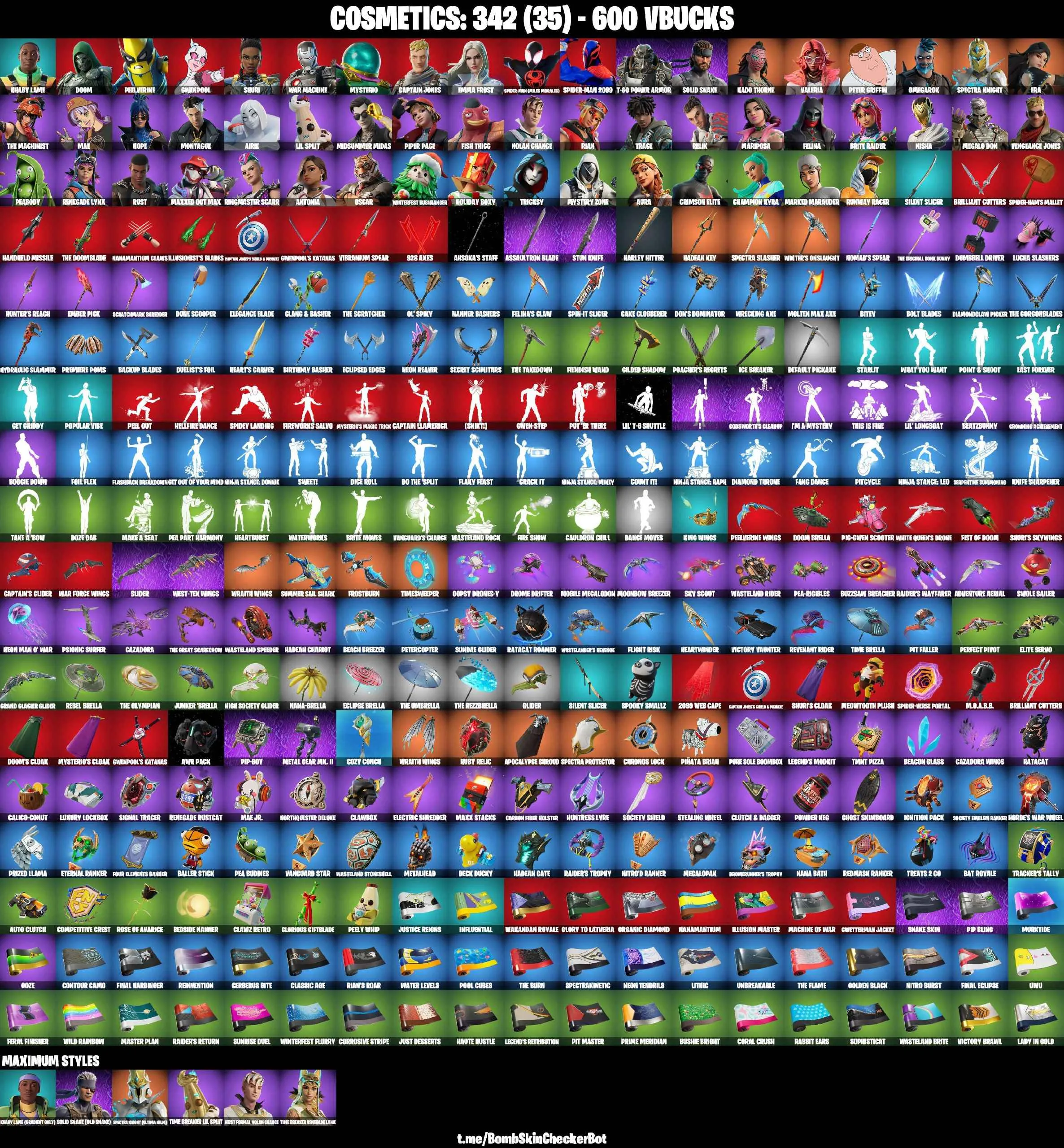 ❤️54 SKINS❤️GET GRIDDY❤️SPIDER-MAN(MILES MORALES)❤️SPIDER-MAN 2099❤️AURA❤️HOPE❤️MARIPOSA❤️CHAMPION KYRA❤️CRIMSON ELITE❤️MARKED MARAUDER❤️MYSTERY ZONE❤️RUNWAY RACER❤️ICE BREAKER❤️CAN PLAY ON PSN❤️XBOX❤️PC❤️NINTENDO❤️MOBILE❤️600 VBUCKS❤️FULL EMAIL ACCESS❤️