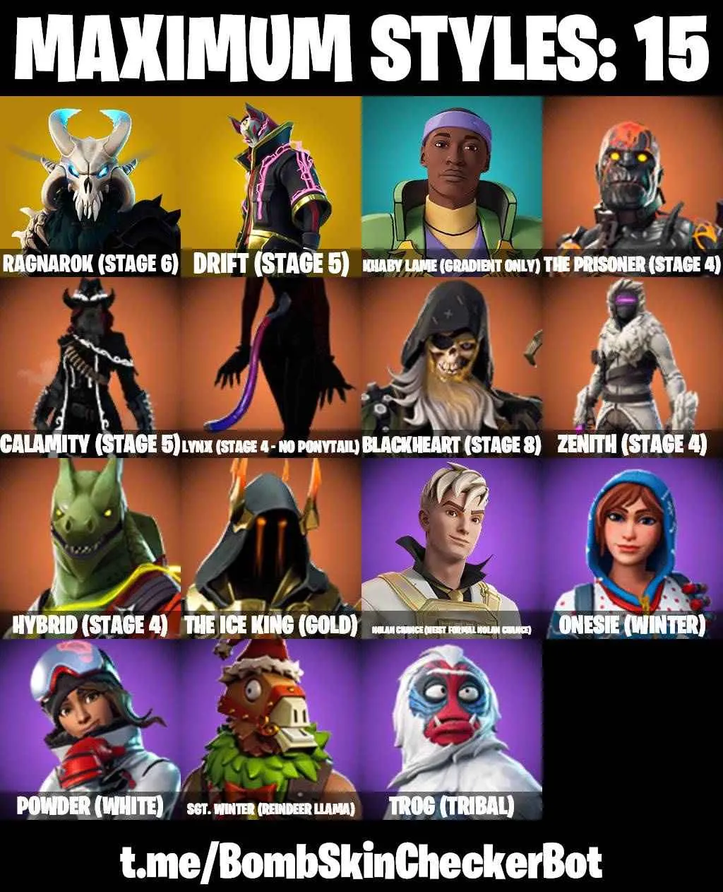 ❤️62 SKINS❤️TAKE THE L❤️THE REAPER❤️ELITE AGENT❤️OG STW❤️SKULL TROOPER❤️ORANGE JUSTICE❤️ONESIE(MAX)❤️ROOK❤️PEELY❤️DRIFT(STAGE 5)❤️RAGNAROK(STAGE 6)❤️LYNX(STAGE 4)❤️SNOWFLAKE❤️RUST BUCKET❤️PEPPERMINT PICK❤️CAN PLAY ON PSN❤️XBOX❤️PC❤️NINTENDO❤️MOBILE❤️