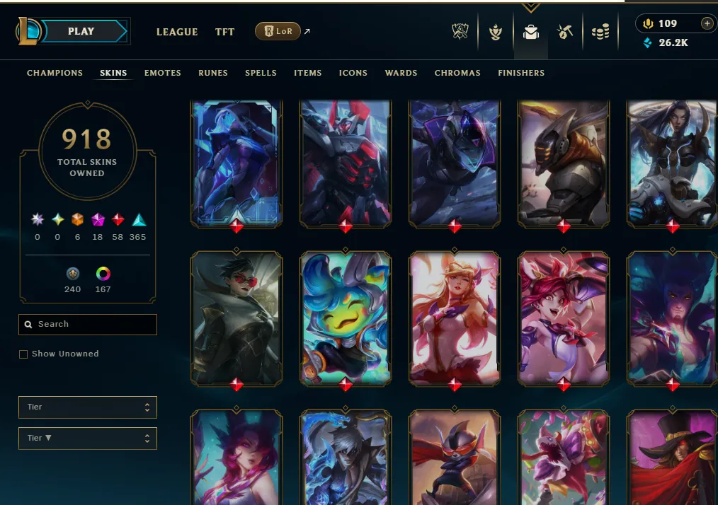 👑(EUW) GOLD IV (100% WR, HIGH ELO) 🚀900+ SKIN