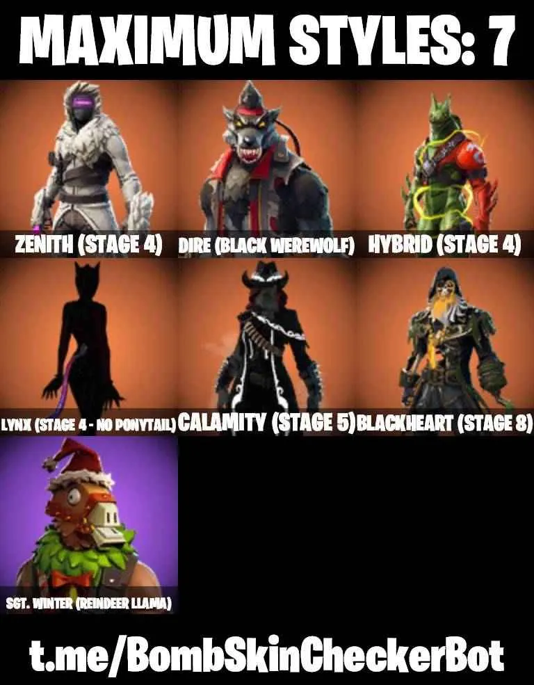 ❤️24 SKINS❤️130 COSMETICS❤️INTRODUCING❤️LYNX(STAGE 4)❤️DIRE(MAX)❤️ZENITH(STAGE 4)❤️CALAMITY(STAGE 5)❤️PEPPERMINT PICK❤️CAN PLAY ON PSN❤️XBOX❤️PC❤️NINTENDO❤️MOBILE ❤️ 1100 VBUCKS ❤️FULL EMAIL ACCESS❤️