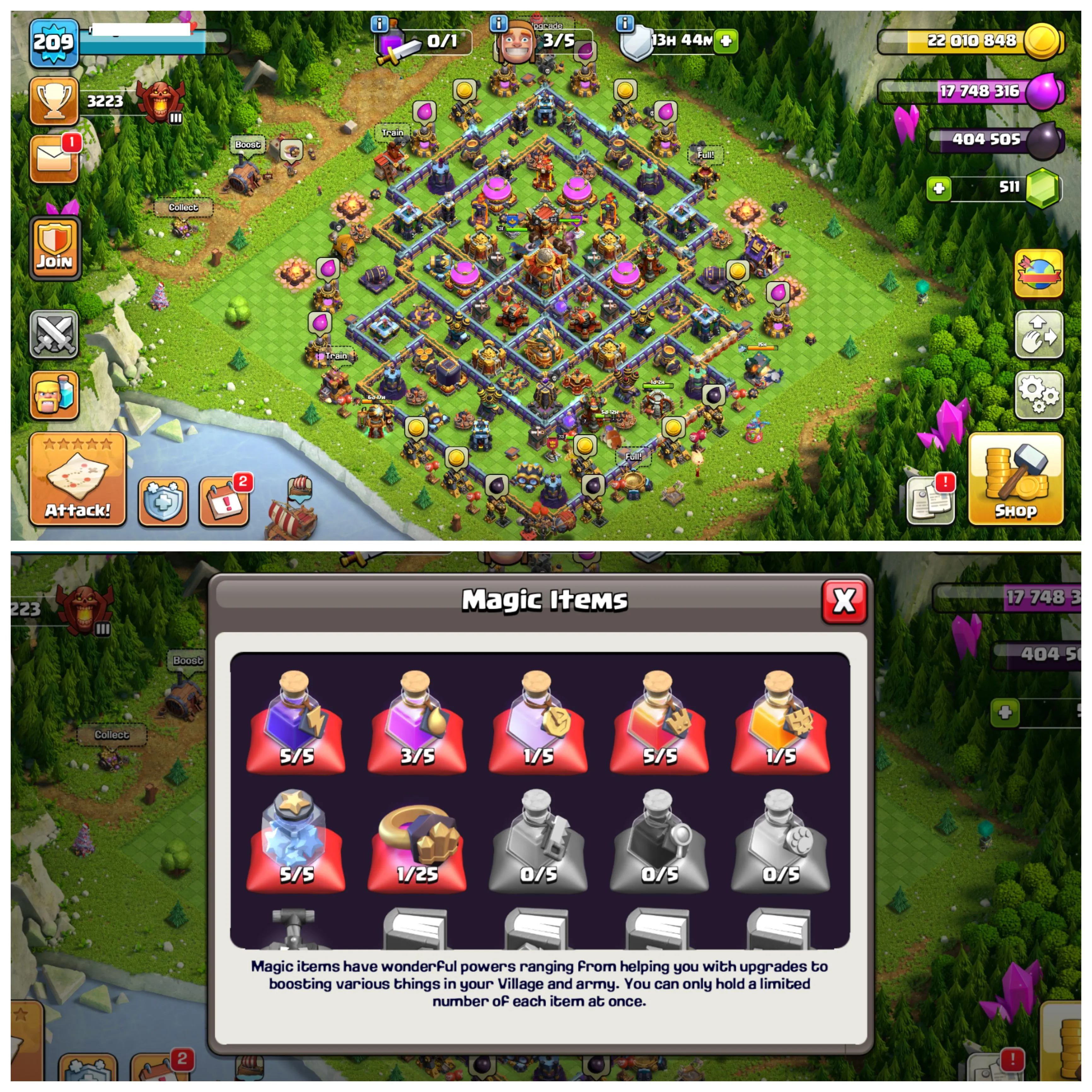 TH16 PowerHouse 💥 XP 209 ⚡ BK73 AQ81 MP60 GW63 RC31 💪 Football ⚽ + Frozen Arrow Ability 🧊 Strong Base 🛡️ High Walls 🧱 Instant Delivery 🚀 A7