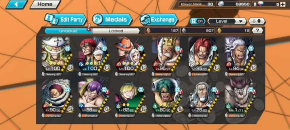 BR477-IOS+Android-4 Ex(Shank v4+Yamato Ace+Kid Law+White Beard)+Good Medal+Suppot 146%+Sanji+Rayleigh+Jabra+Uta+S-Bear+S-Hawk+Karasu
