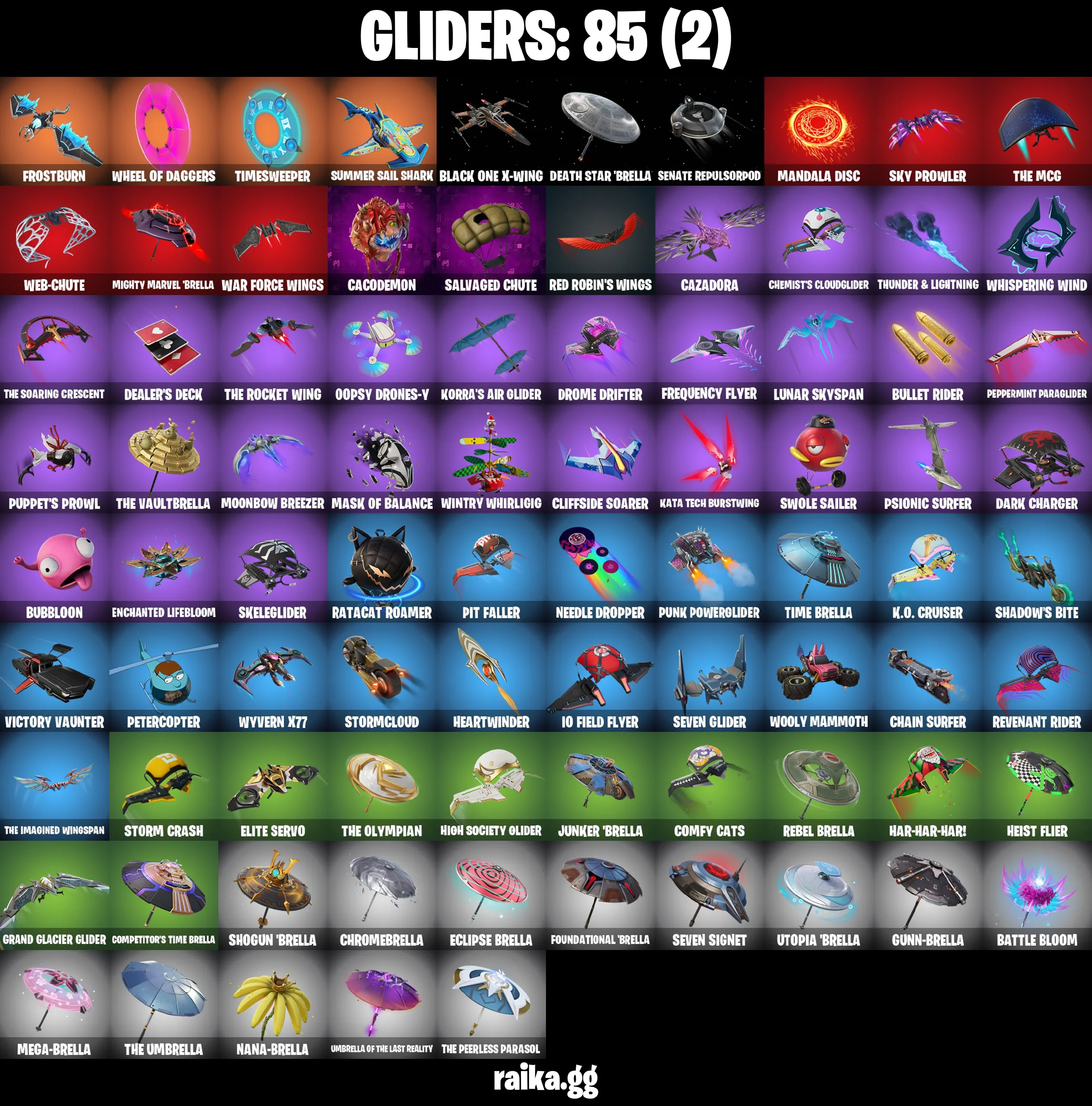 ✨39 skins✨Combat Elite✨Combat Elite✨off✨Ronin (Cape)✨Peter Griffin✨Poseidon✨Stealth Silver✨Prowler✨Spider-Man