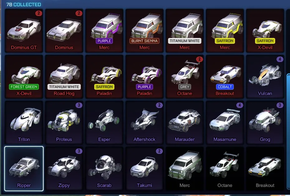 STOCK591 //Dominus, Endo, 30+ Black Markets, Painted Merc/X-Devil/Paladin, Vulcan