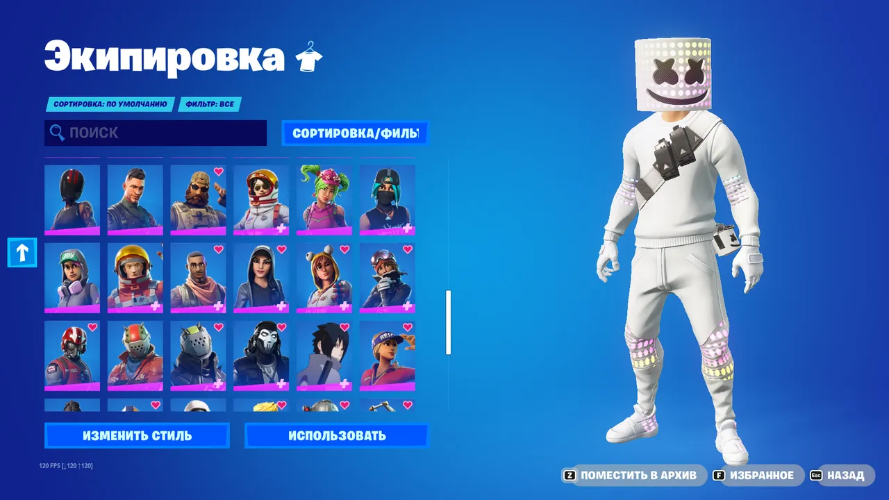 F910 OG Account with Marshmello, Peely, Iconic, and Limited Event Outfits 