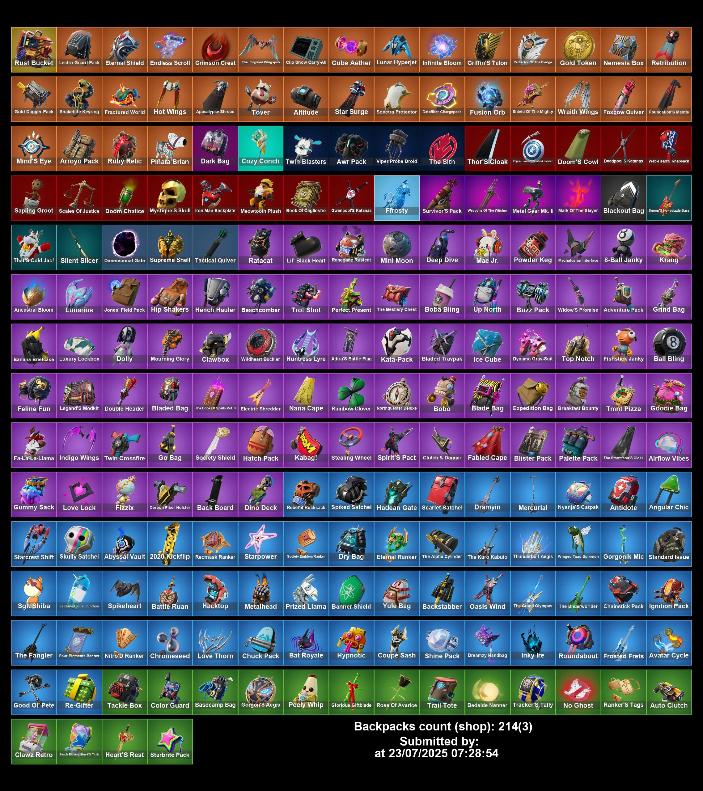 [PC/PS4-5/XBOX] 197 Skins | RUE | LEVIATHAN AXE | Gold Midas | Lara Croft | Surf Witch | Recon Expert | Envoy | Aura | Skully | Veronika | Full Access