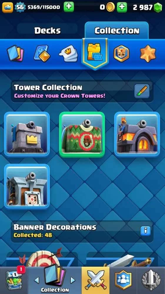 CR557 10k trophies lvl 56 max cards 121 cards 19 legendary 7 evolutions 40 emotes valkyrie deck arena 24 2900 gems strong magic items