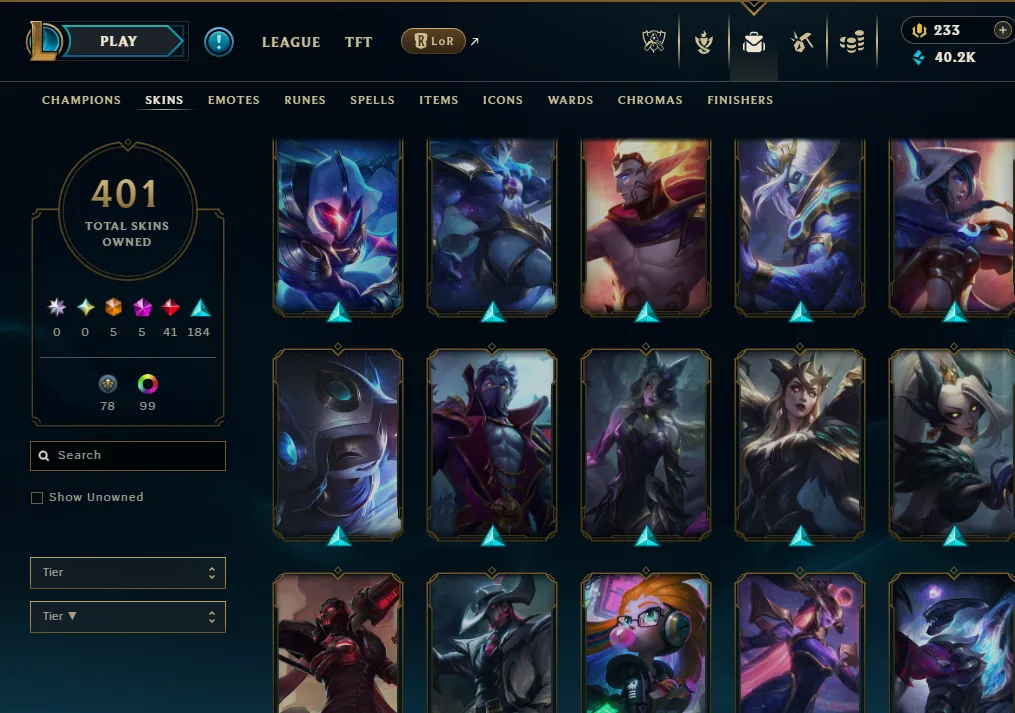 👑(EUW) UNRANKED ( HIGH ELO ) 🚀401 SKIN