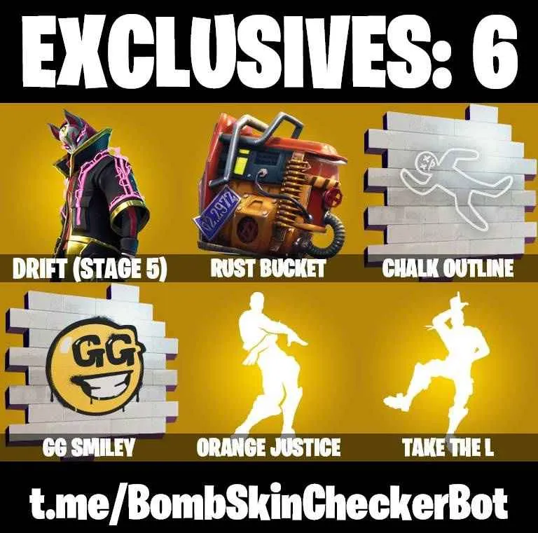 ❤️17 SKINS❤️TAKE THE L❤️ORANGE JUSTICE❤️MAYA❤️AGENT PEELY❤️DRIFT(STAGE 5)❤️ROGUE AGENT❤️TEKNIQUE❤️RUNWAY RACER❤️RUST BUCKET❤️ICE BREAKER❤️CAN PLAY ON PSN❤️XBOX❤️PC❤️NINTENDO❤️MOBILE❤️200 VBUCKS❤️FULL EMAIL ACCESS❤️