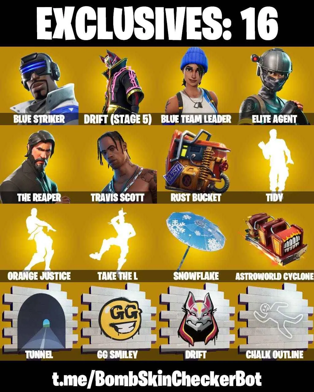 ❤️48 SKINS❤️TRAVIS SCOTT❤️TAKE THE L❤️THE REAPER❤️ELITE AGENT❤️OMEGA❤️ORANGE JUSTICE❤️TIDY❤️ZOEY❤️BLUE TEAM LEADER❤️HOPE❤️DRIFT(STAGE 5)❤️AGENT PEELY❤️SNOWFLAKE❤️CAN PLAY ON PSN❤️XBOX❤️PC❤️NINTENDO❤️MOBILE❤️1000 VBUCKS❤️FULL EMAIL ACCESS❤️