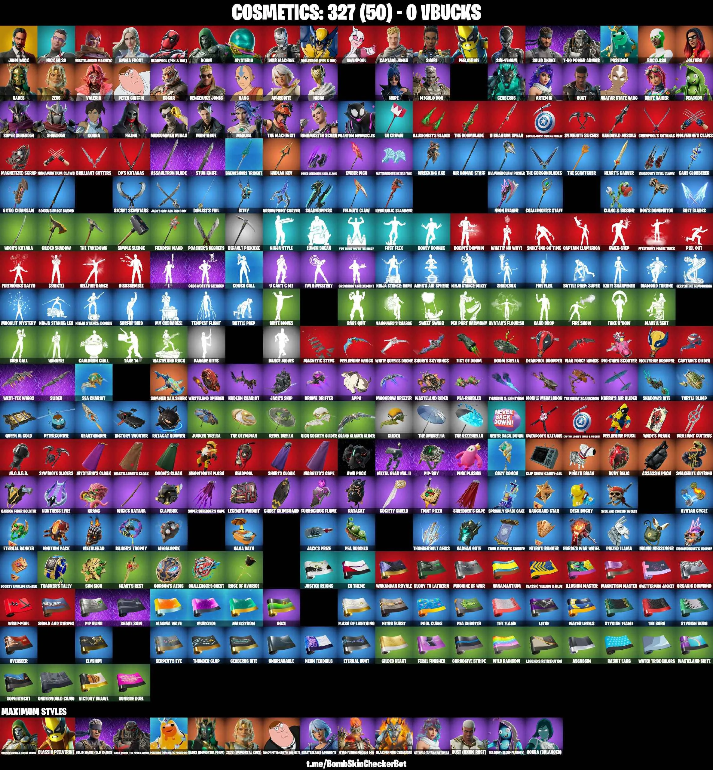 ❤️48 SKINS❤️JOHN WICK❤️BACKLASH❤️JOLTARA❤️ARTEMIS(MAX)❤️HOPE❤️APHRODITE(MAX)❤️PEELVERINE(MAX)❤️MEDUSA❤️BRITE RAIDER❤️ZEUS(MAX)❤️HADES(MAX)❤️CAN PLAY ON PSN❤️XBOX❤️PC❤️NINTENDO❤️MOBILE❤️0 VBUCKS❤️FULL EMAIL ACCESS❤️