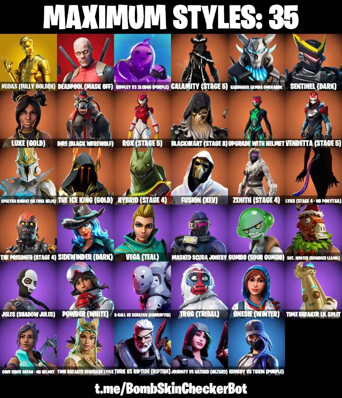 ❤️136 SKINS❤️TAKE THE L❤️GET GRIDDY❤️OG STW❤️LARA CROFT❤️MANDALORIAN❤️SPIDER-MAN❤️BRIANIAC❤️GOLDEN MIDAS❤️ORANG JUSTICE❤️MAYA❤️ONESIE(MAX)❤️JULES(MAX)❤️ZOEY❤️AGENT PEELY❤️DIRE(MAX)❤️8-BALL(MAX)❤️REAPER❤️PEPPERMINT PICK❤️CAN PLAY ON PSN❤️XBOX❤️PC❤️NINTENDO❤️