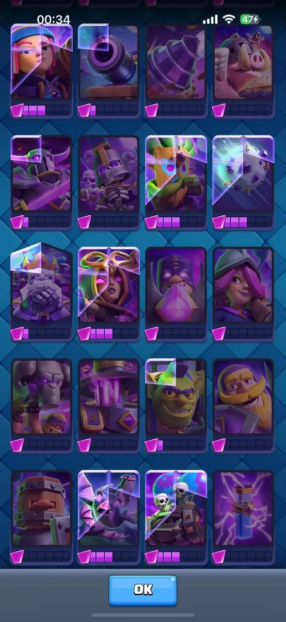 CR525 12 EVO, 7 Tower Skins, 65 Emotes, Arena 25, 10k Trophies 