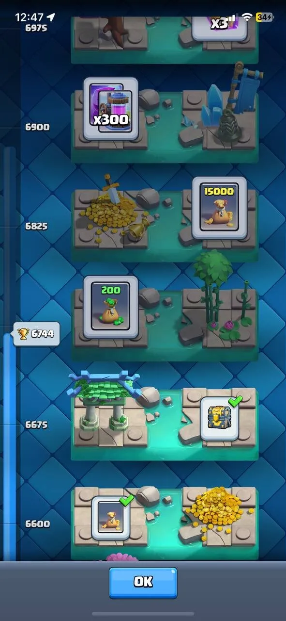 CR607 2 CHAMPIONS EVOLVED MEGA KNIGHT HUNTER 767 GEMS 161K GOLD 19 LEGENDARY 114 CARDS ARENA 24 6744 TROPHIES