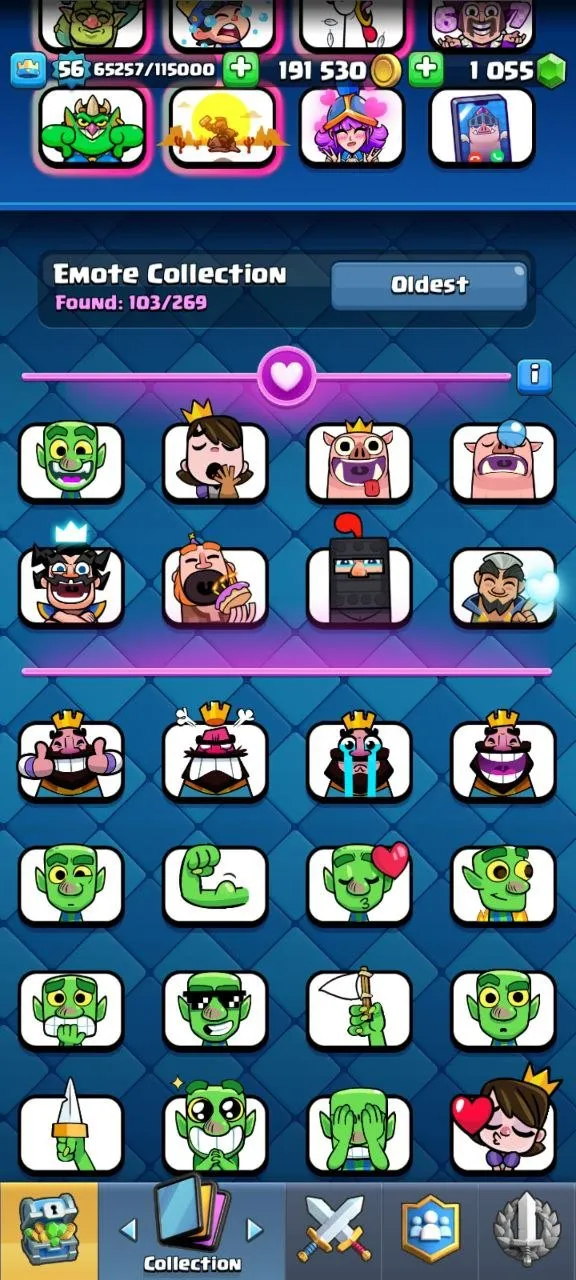 CR577 Maxed 121 Cards LVL 15 and 14, 21 Legendary, 14 Evolution, 103 Emotes, Arena 25, 10212 Trophies, Rich Towers and Banners, High Gold and Gems