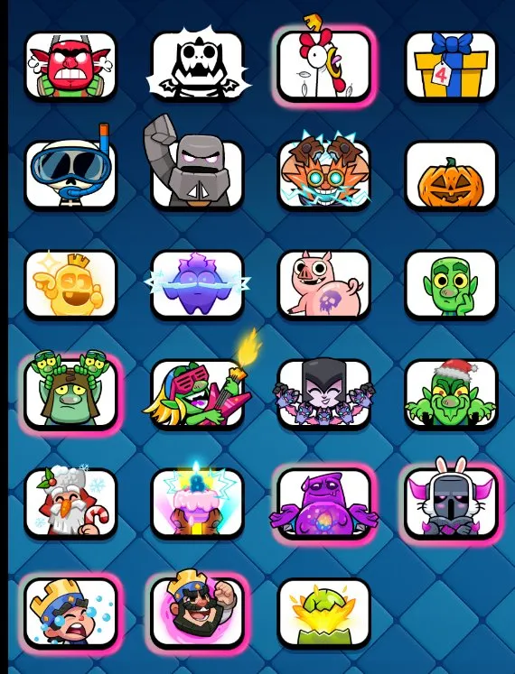 CR702 Level 53 arena 25 10000 trophies king 15 3332 gems 114k gold 121 cards 7 evolutions 47 emotes many level 14 and 15 cards