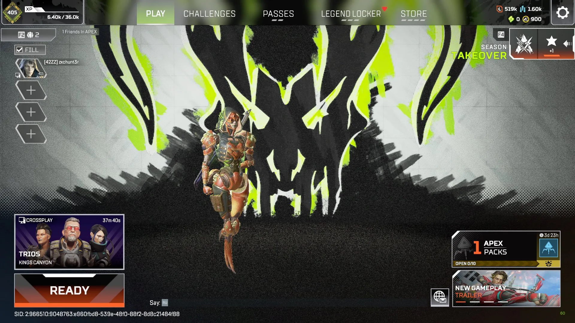 ✧･ﾟ:*✧ 15% OFF ✧･ﾟ:*✧ Cool Save Apex Legends Account - Level 898, Master Rank, 800 Coins, 2 Relics(#S35793022f) ✧･ﾟ:*✧