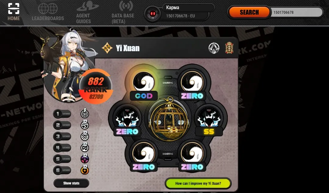 ZZZ8 // Top 1% World Rank | Inter-Knot Level 60 | Miyabi, Yuzuha, Yixuan, Jane, Lucía, Ju Fufu, Astra Yao, Vivian, Burnice, Qingyi, Ellen, Harumasa, Lycaon, Rina, Koleda, Grace, Nekomata