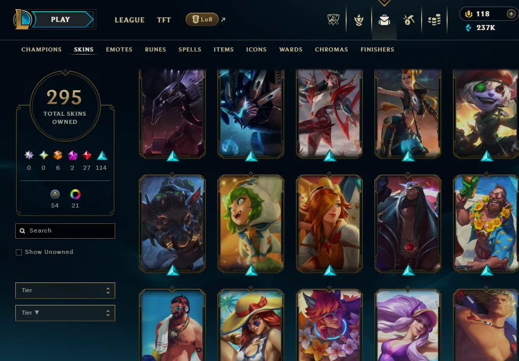 👑(EUW) SILVER III (100% WR, VERY HIGH ELO) 🚀295 SKIN