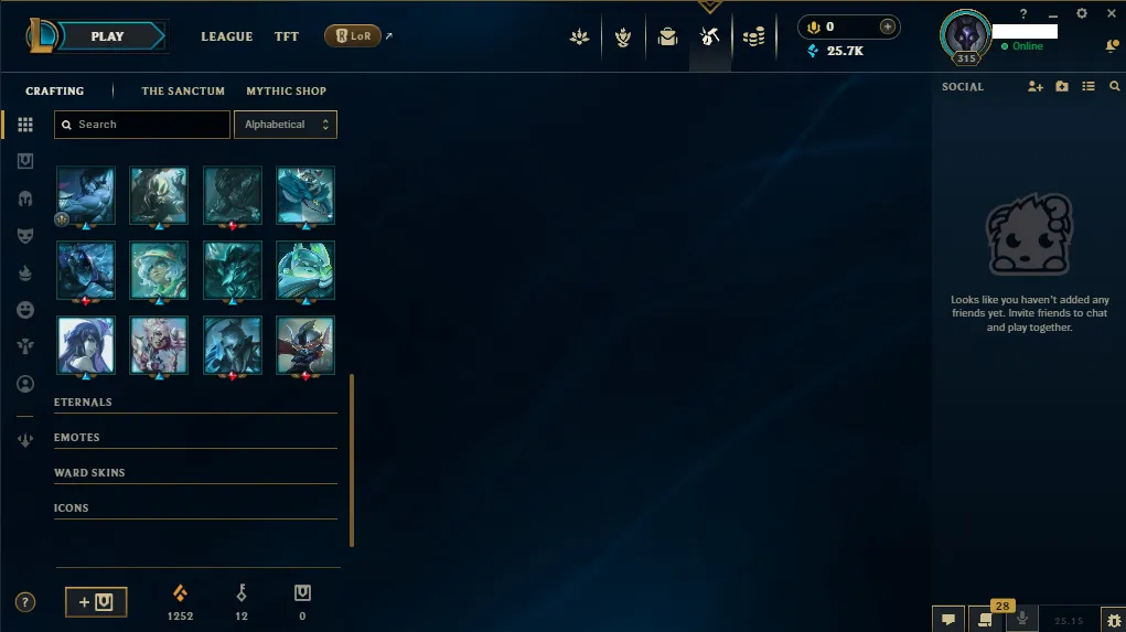 🏆 EUW New Season⌛ Platiunm 2 🚀  level 315  💯 110 Champ +68 (Loot 32) SKIN 🏆 Recovery Info ✅ 