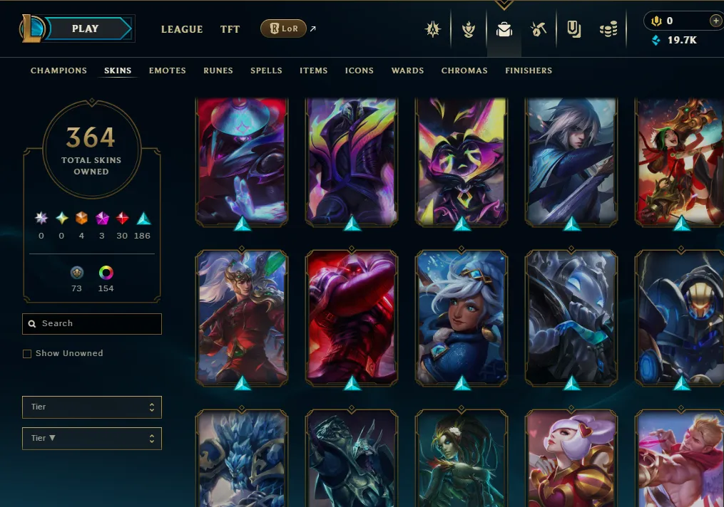 👑(EUW) EMERALD II (LAST SEASON) 🚀364 SKIN