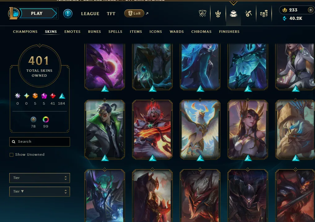 👑(EUW) UNRANKED ( HIGH ELO ) 🚀401 SKIN