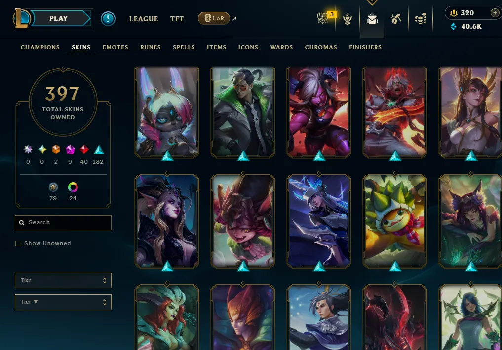 👑(EUW) UNRANKED ( HIGH ELO ) 🚀397 SKIN