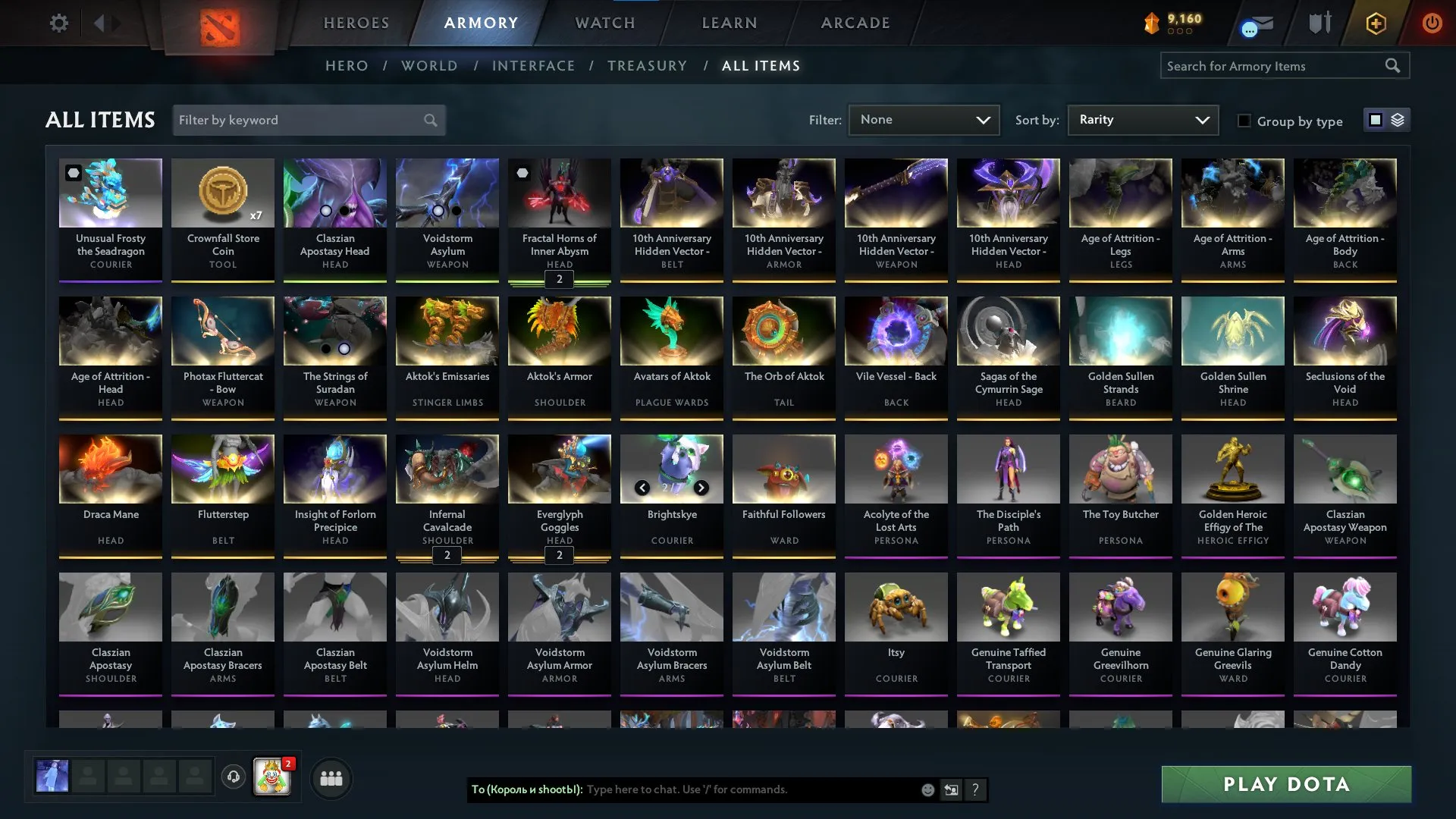 ✧・゚:*✧ 15% OFF ✧・゚:*✧ Flash Deals Dota 2 - Arcana Void/Razor/TB, 30 TIR Oracle, Behavior 8030, Trophy Lv 73, Russia(#E55410309f) ✧・゚:*✧