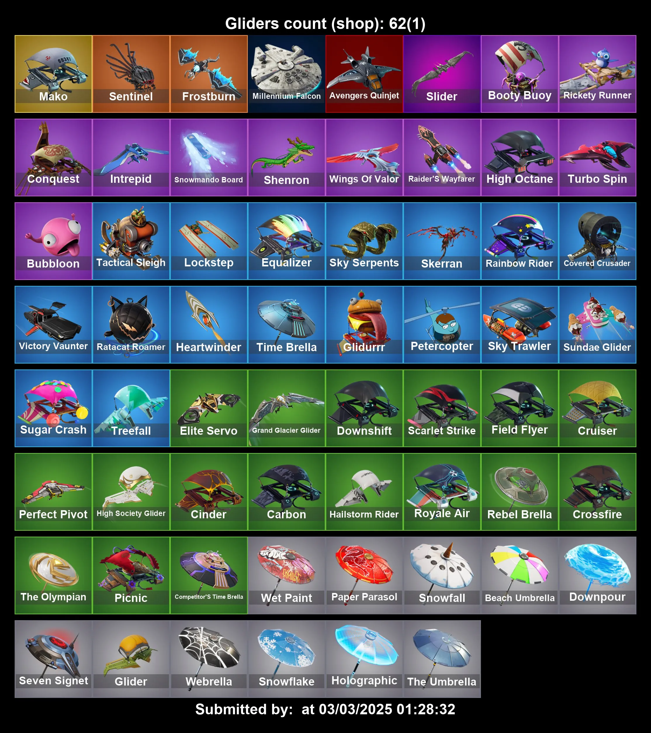 [PC/PS4-5/XBOX] 63 Skins | The Reaper | Elite Agent | Take The L | Mako | Carbide | Orange Justice | Peely | Reverie | Jump Shot | Wing Man | Full Email Access