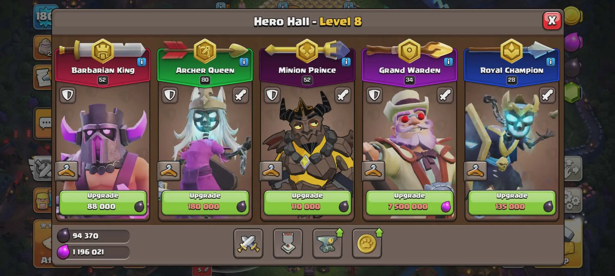 🏚️TH 16 🌐Level 180 ⚔️BR52 🏹AQ80 🤴MP52👮GW34⛹️♀️RC28 | ⚡Instant Delivery