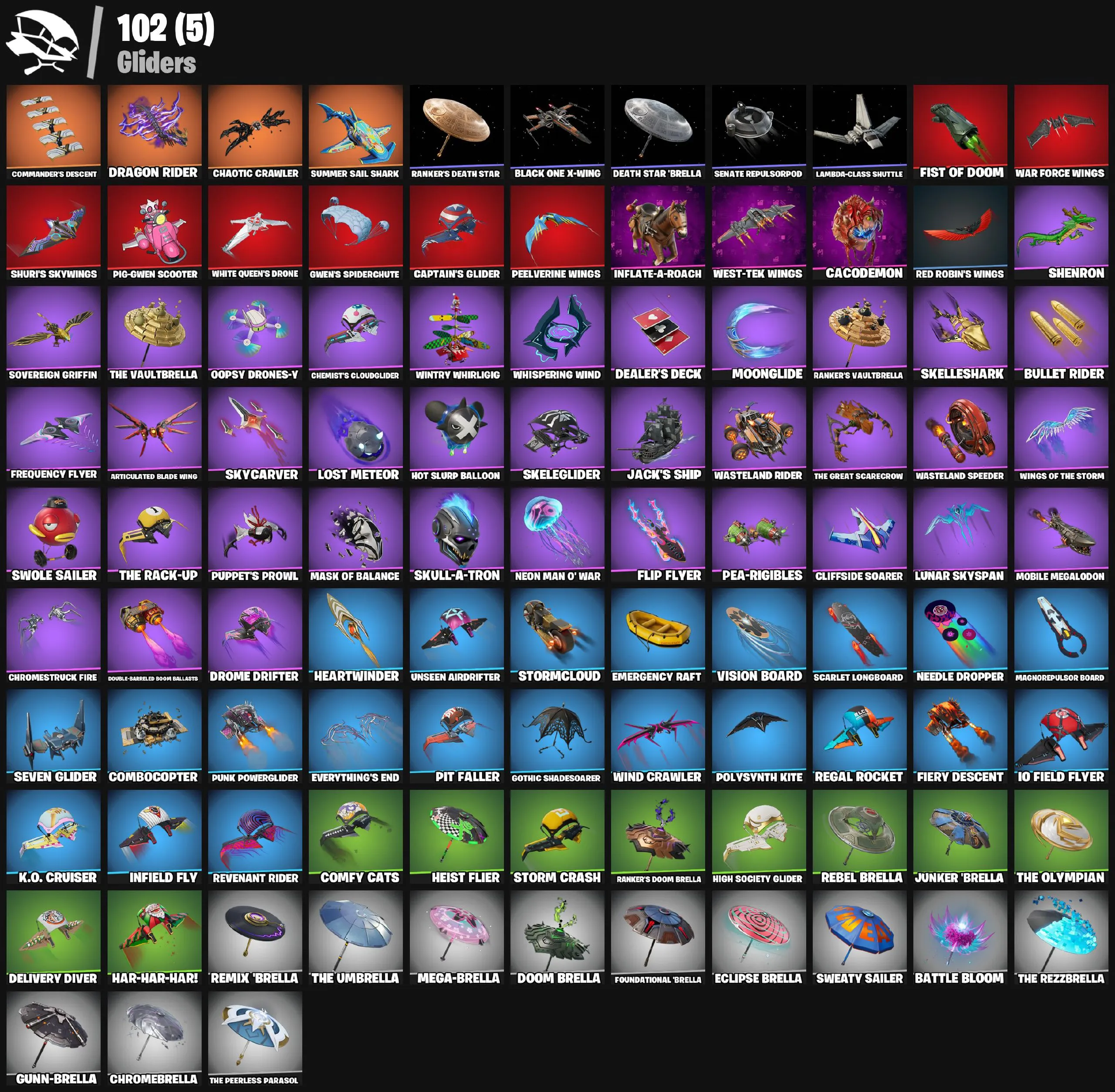 F1180 Rare Cosmetic Account | Polarity, The Ageless, Mizuki, Twyn, Snap, Nezumi, Renzo, Wolverine Zero, Doom Slayer, Spider-Gwen 