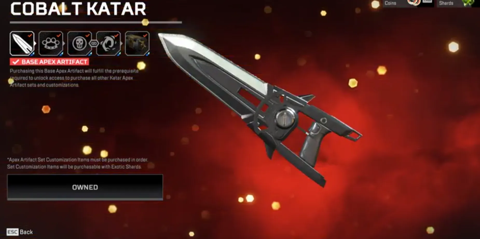 AP551 4 Heirlooms, Prestige Valkyrie, 286 Legendary Skins, Diamond, Relic, Exotic Shards 