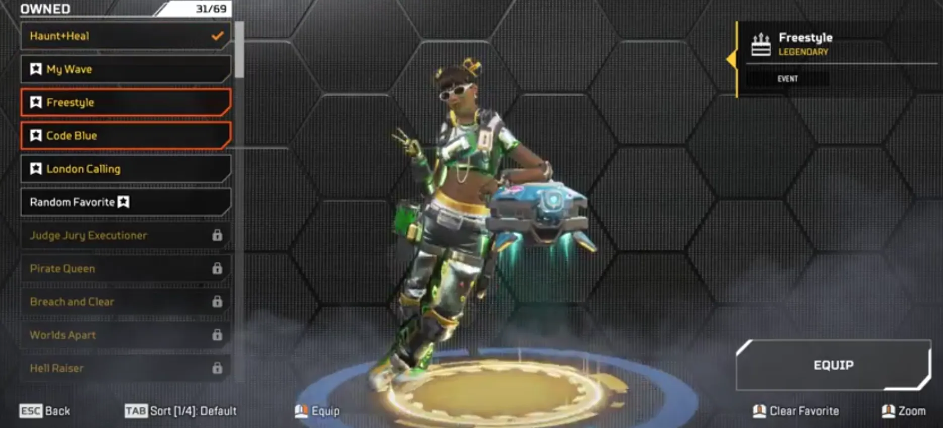 AP551 4 Heirlooms, Prestige Valkyrie, 286 Legendary Skins, Diamond, Relic, Exotic Shards 