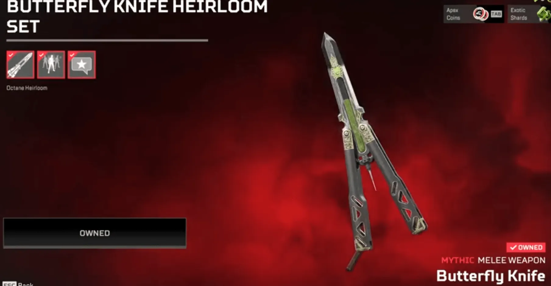 AP556 OCTANE HEIRLOOM + 1 REACTIVE + 198 Legendary Skins + 288 lvl + Surplus Acceleration + The Prestige + Turquoise Tranquility + Pressure Point + Gold Rush 