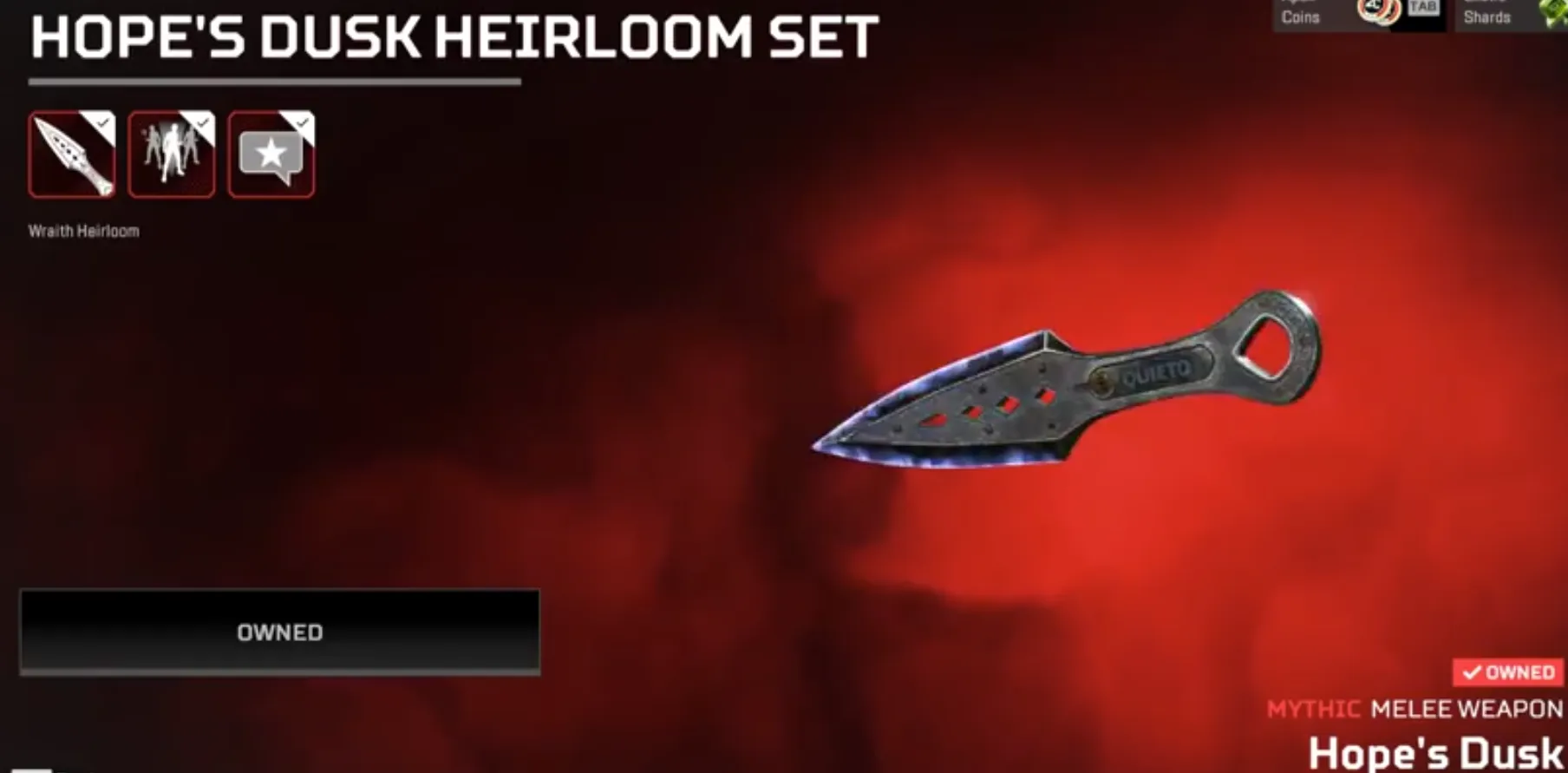 AP624 Apex Predator LVL598 | Relic Wraith Loba Hope's Dusk Heirloom 316 Legends